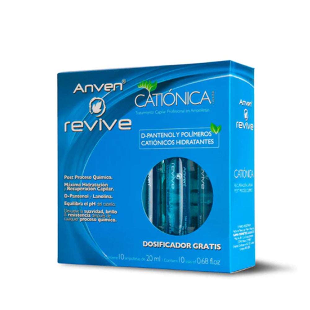 Anven - Revive Cationica Tratamiento Capilar En Ampolleta Est. C/10
