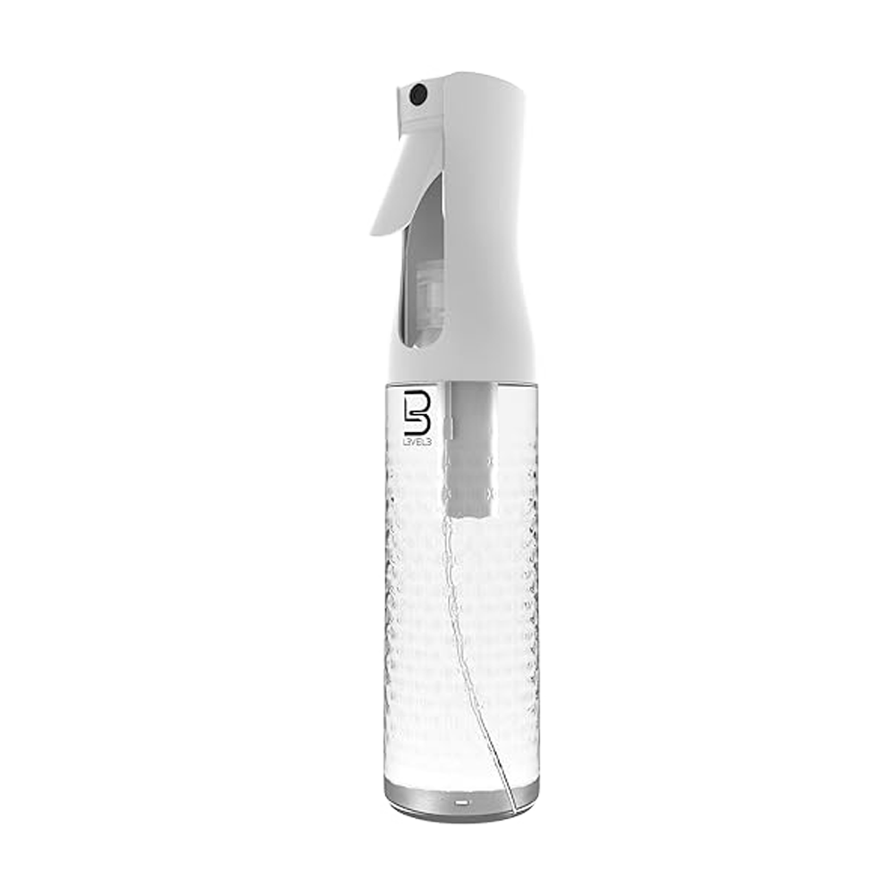 Level 3 - Beveled Spray Bottle - Continuous Spray with a Fine Mist Pattern