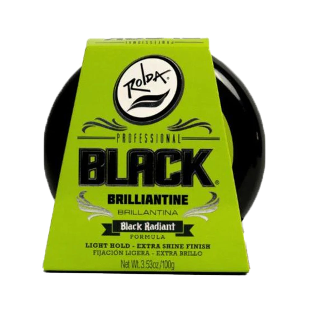 Rolda - Black Brilliantine Hair Wax | Covers Gray Hairs, Light Hold, Medium Shine