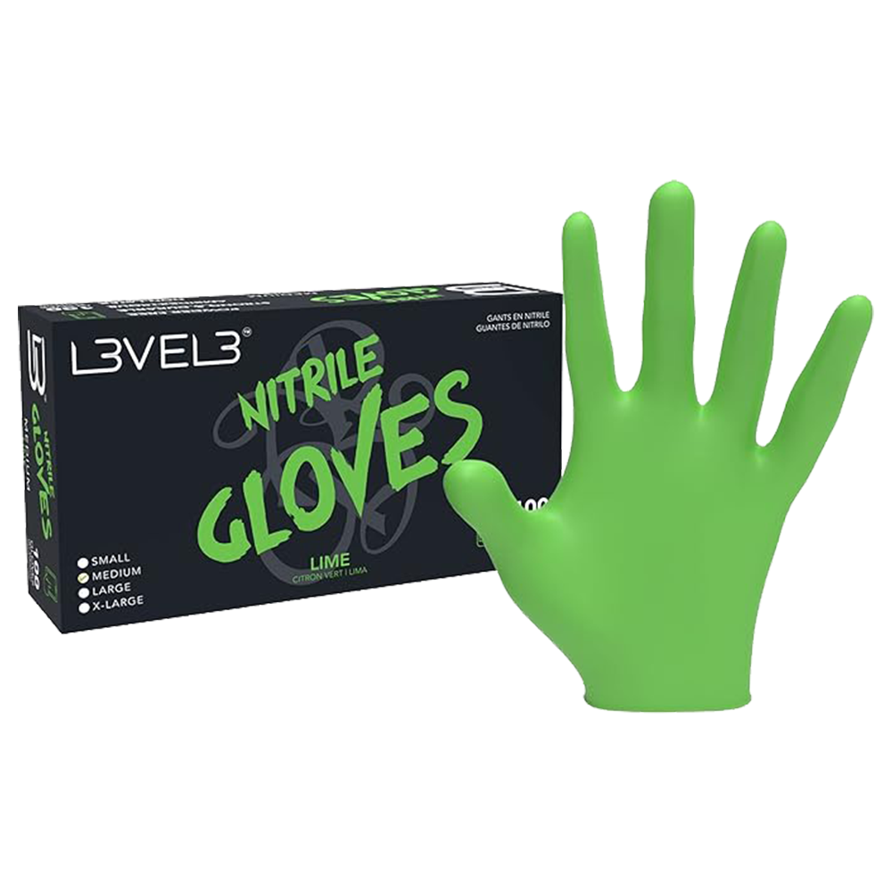 Level 3 - Professional Nitrile Gloves – 100 Pack