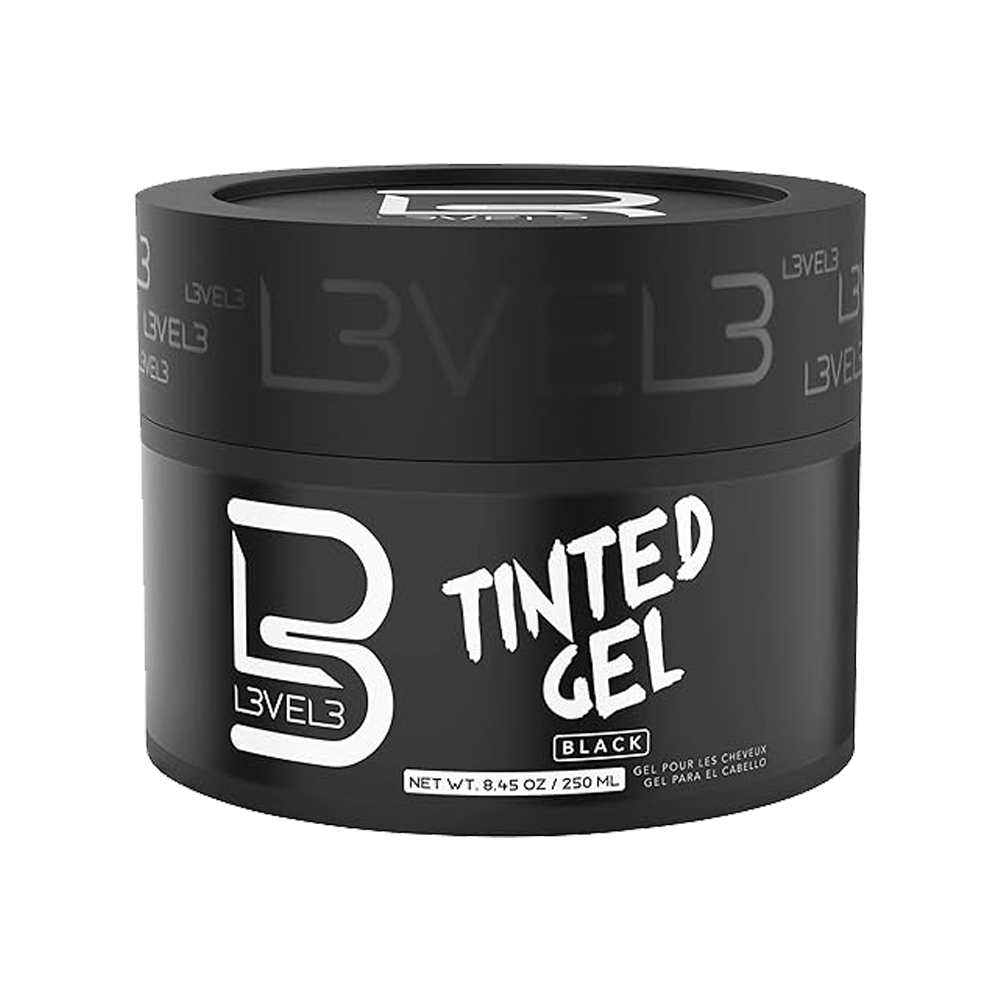 Level 3 - Tinted Gel Black - Temporary Black Hair Gel For Hair No Flaking